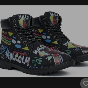 Malcom X Reason Hitop Boots NWOT